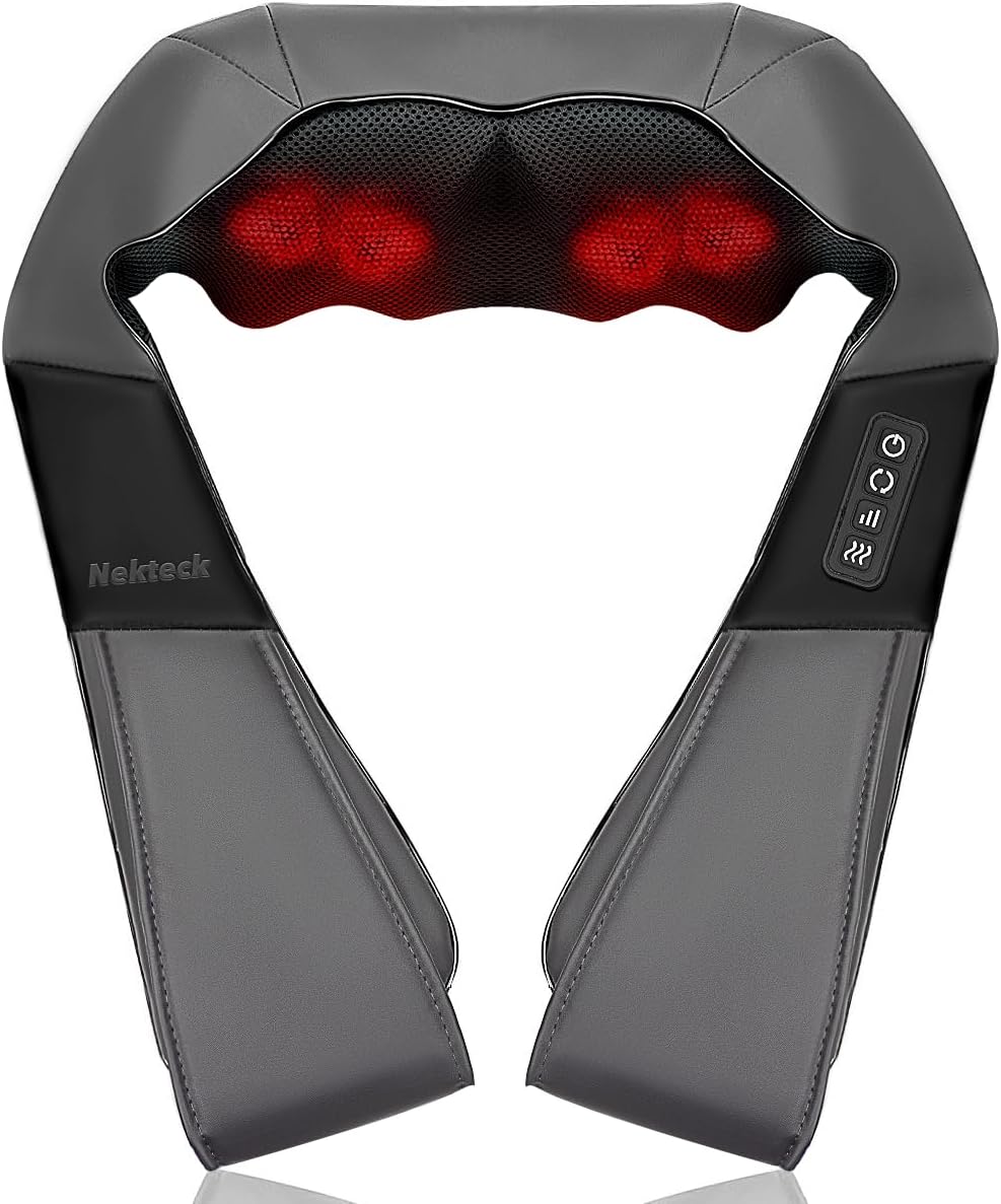 Neck and Back Massager with Soothing Heat