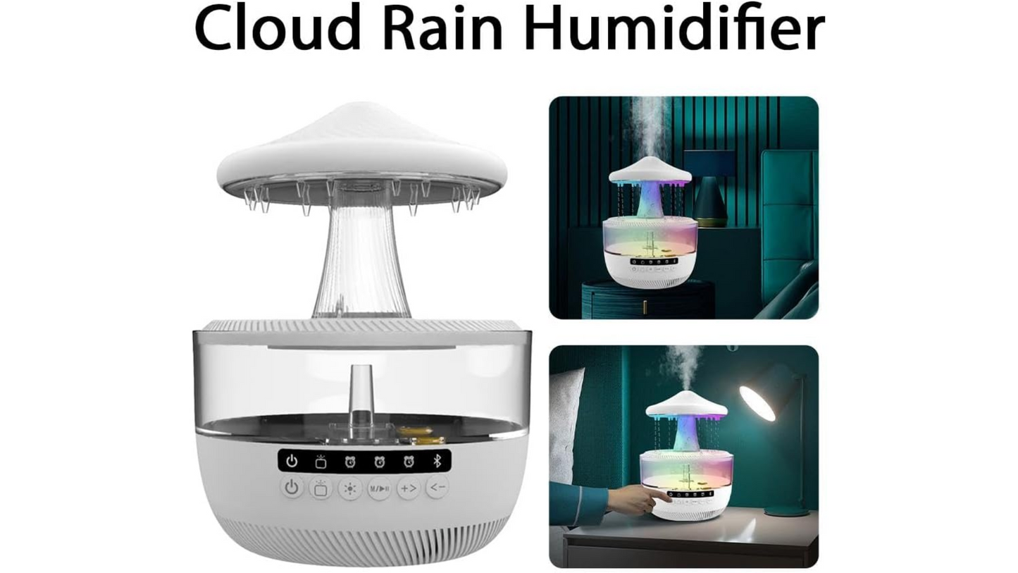 Rain Cloud Humidifier/Speaker/Night Light 4 in one!