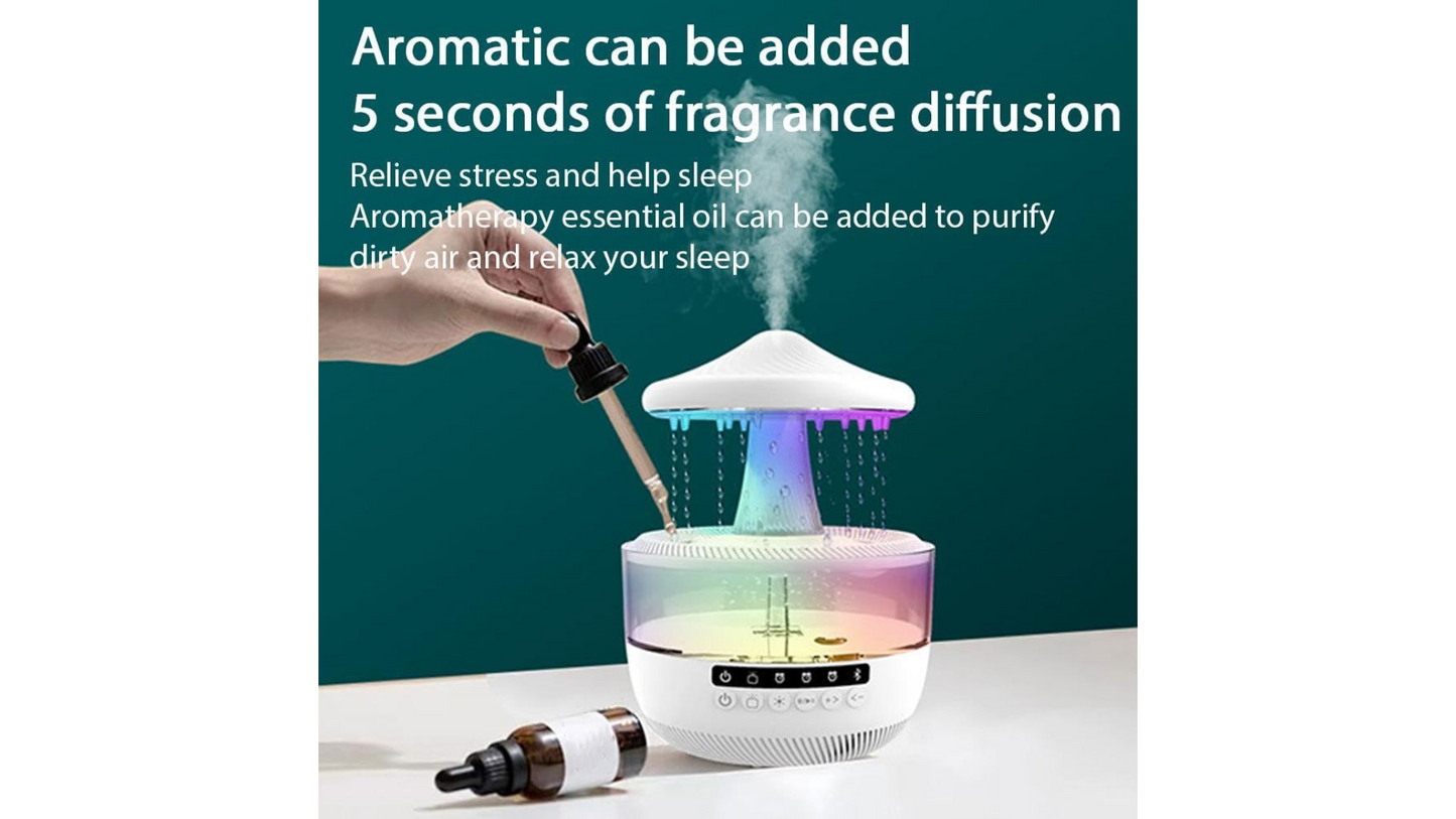 Rain Cloud Humidifier/Speaker/Night Light 4 in one!