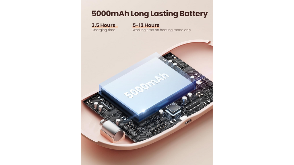 Portable heating pad for menstrual cramps