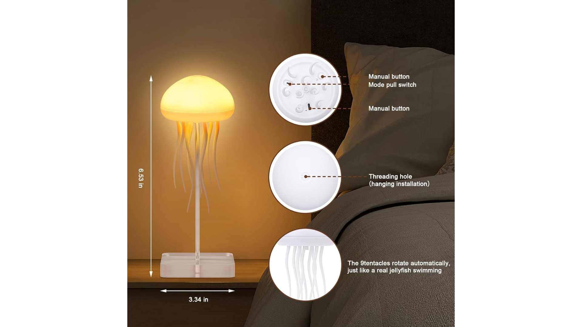 Medusa RGB Moving Night Light