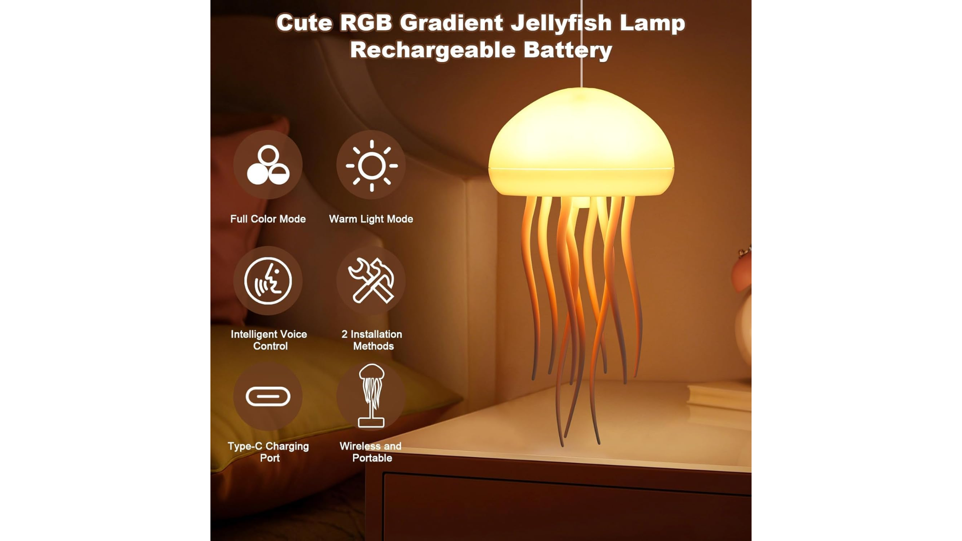 Medusa RGB Moving Night Light