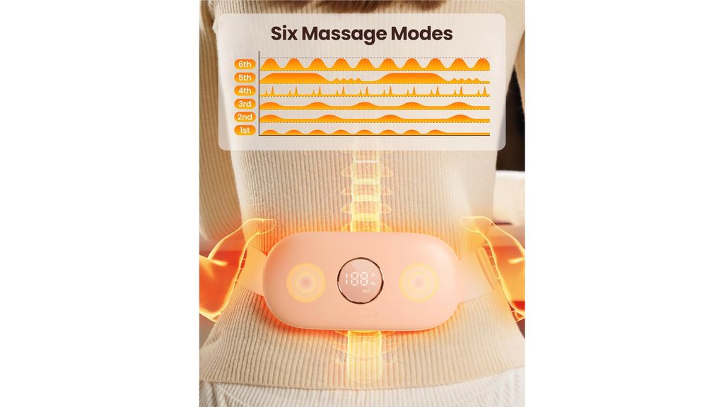 Portable heating pad for menstrual cramps