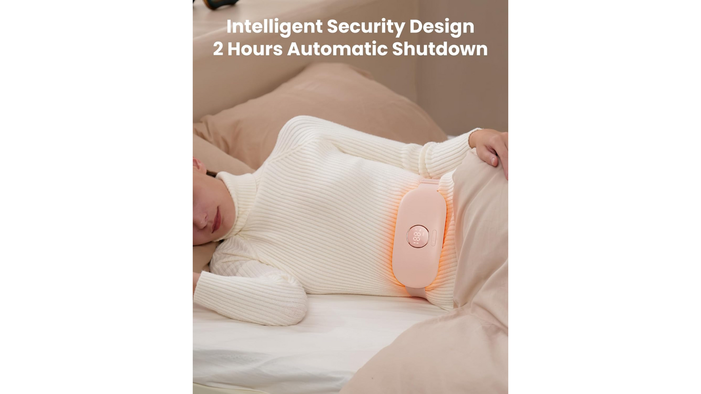 Portable heating pad for menstrual cramps
