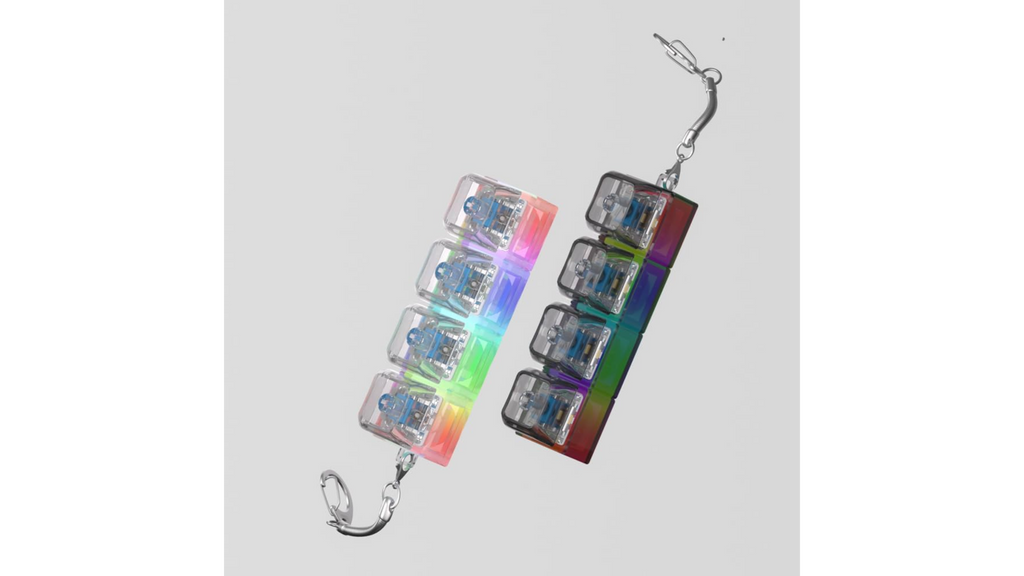 2 Keyboard Fidget Toy Light Up