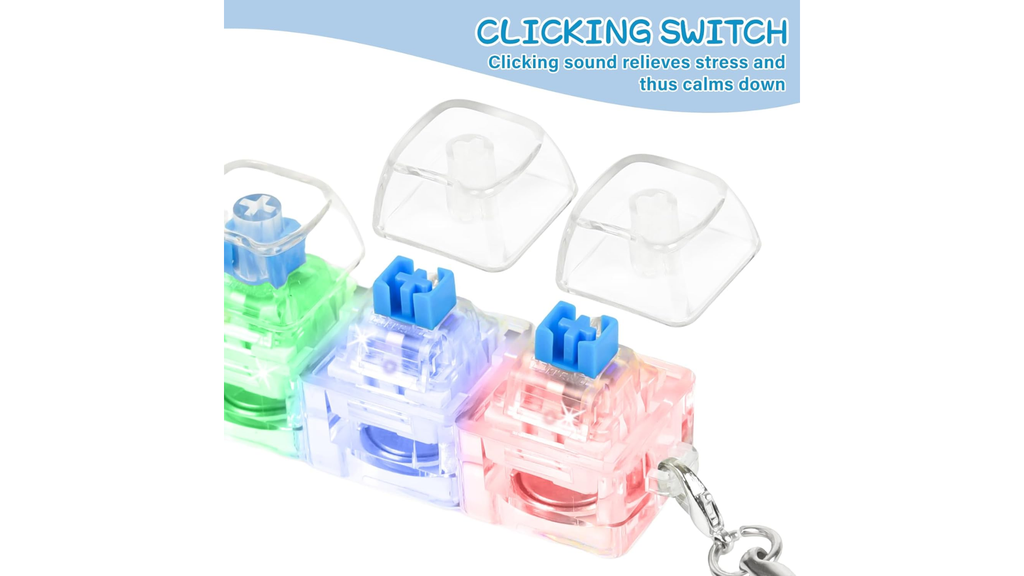 2 Keyboard Fidget Toy Light Up